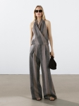 MDPTWCS01 Massimo Dutti Halter Top & Palazzo Trousers