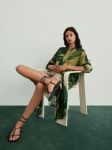MDROBWTP01 Massimo Dutti Tropical Print Oversize Blouse