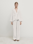 MDSCKWPD01 Massimo Dutti Striped Kimono Blazer & Suit Trousers