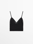 MDSCT02 Massimo Dutti Crochet Top