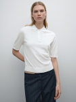 MDSSPS02 Massimo Dutti Ribbed Polo Shirt