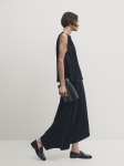 MDSTWRD02 Massimo Dutti Ribbed Detail Top