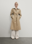 MDTCWB02 MASSIMO DUTTI TRENCH COAT WITH BELT