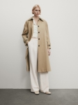 MDTCWB02 MASSIMO DUTTI TRENCH COAT WITH BELT