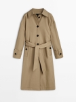 MDTCWB02 MASSIMO DUTTI TRENCH COAT WITH BELT