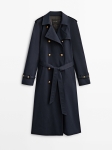 MDTCWGB01 MASSIMO DUTTI TRENCH COAT WITH BUTTONS