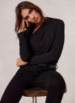 MVBLSRT01 Mint Velvet Ruched Top