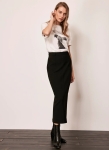 MVBSMS01 Mint Velvet Midi Skirt