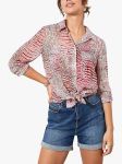 MVPLAS01 Mint Velvet Animal Shirt
