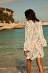 MVWLVMD01 Mint Velvet Lace V-Neck Dress