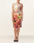 PE01 Phase Eight Flora Side Pleat Dress 