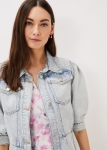 PEKFPSJ01 Phase Eight Denim Puff Sleeve Jacket