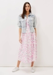 PEKFPSJ01 Phase Eight Denim Puff Sleeve Jacket
