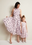 PENSCD01 Phase Eight Spot Chiffon Dress