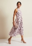 PENSCD01 Phase Eight Spot Chiffon Dress