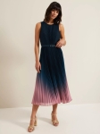 PEPSOPMD01 Phase Eight Ombre Pleat Midi Dress