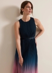 PEPSOPMD01 Phase Eight Ombre Pleat Midi Dress