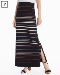 PSKCMS01 WHBM Petite Stripe Knit Convertible Maxi Skirt