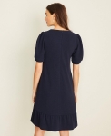 PSPSD01 Ann Taylor Puff Sleeve Shift Dress