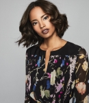 RFFCSD01 REISS FLORAL-PRINT CRINKLED SHEER DRESS