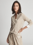 RGFJSCT01 REISS SHAWL COLLAR TOP
