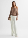 RLADKT01 REISS ASYMMETRIC KNITTED TOP