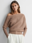 RLADKT01 REISS ASYMMETRIC KNITTED TOP