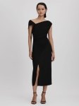 RMABMD01 Reiss Asymmetric Midi Dress