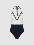 RRCHS01 REISS COLOURBLOCK HALTER SWIMSUIT