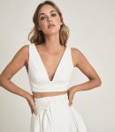 RTCTWBD01 Reiss Crop Top With Bow Detail