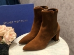 SWL7B01 STUART WEITZMAN STRETCH SUEDE BOOTIE