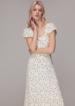 WDFMD01 WHISTLES FLORAL MIDI DRESS