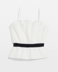 WPB01 WHBM Pleated Ruffles Bustier