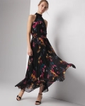 WSPHMD01 WHBM Pleated Halter Dress