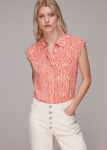 WWAPS01 WHISTLES Animal Print Shirt