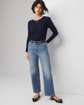WWLCJ01 WHBM Wide Leg Cropped Jean