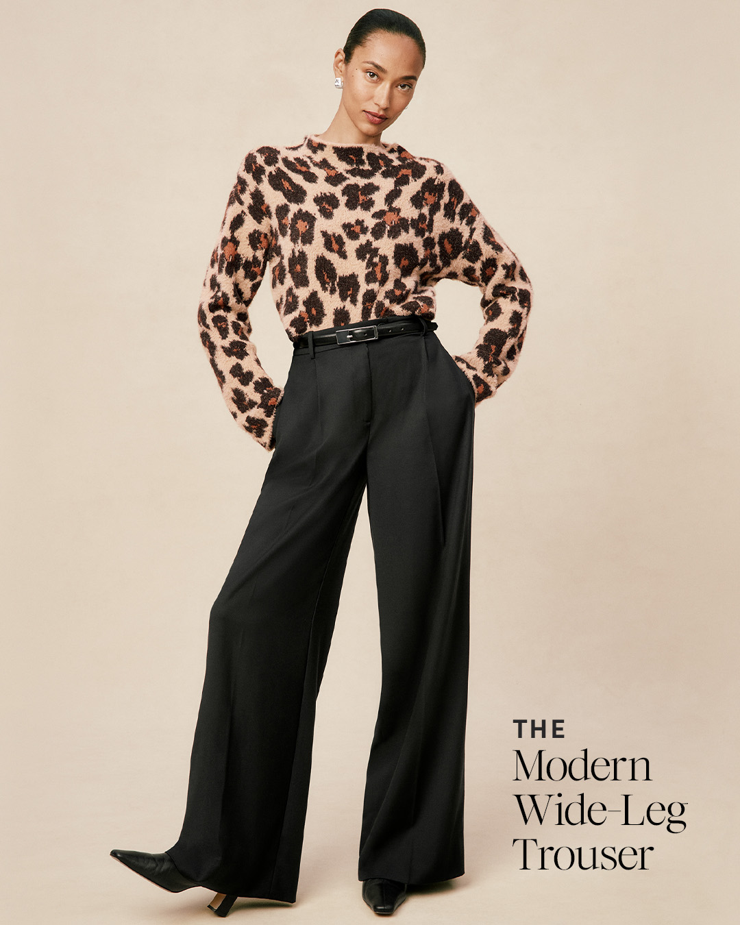 ATAPMNS01 Ann Taylor Animal Print Sweater