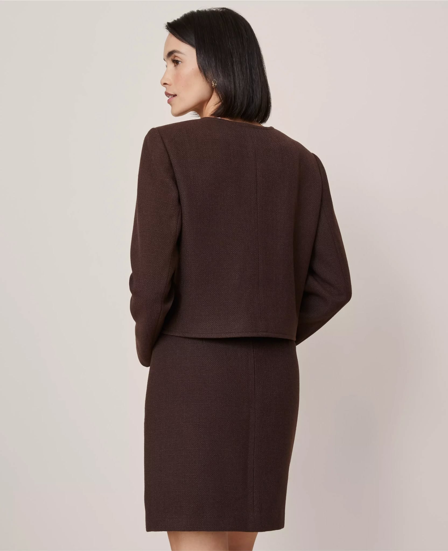 ATCNJ02 Ann Taylor Crew Neck Jacket