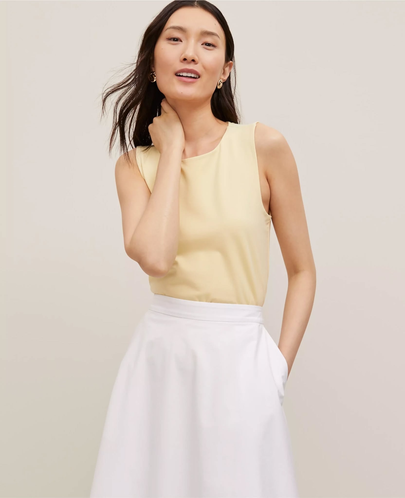 ATCNS02 Ann Taylor Crew Neck Shell