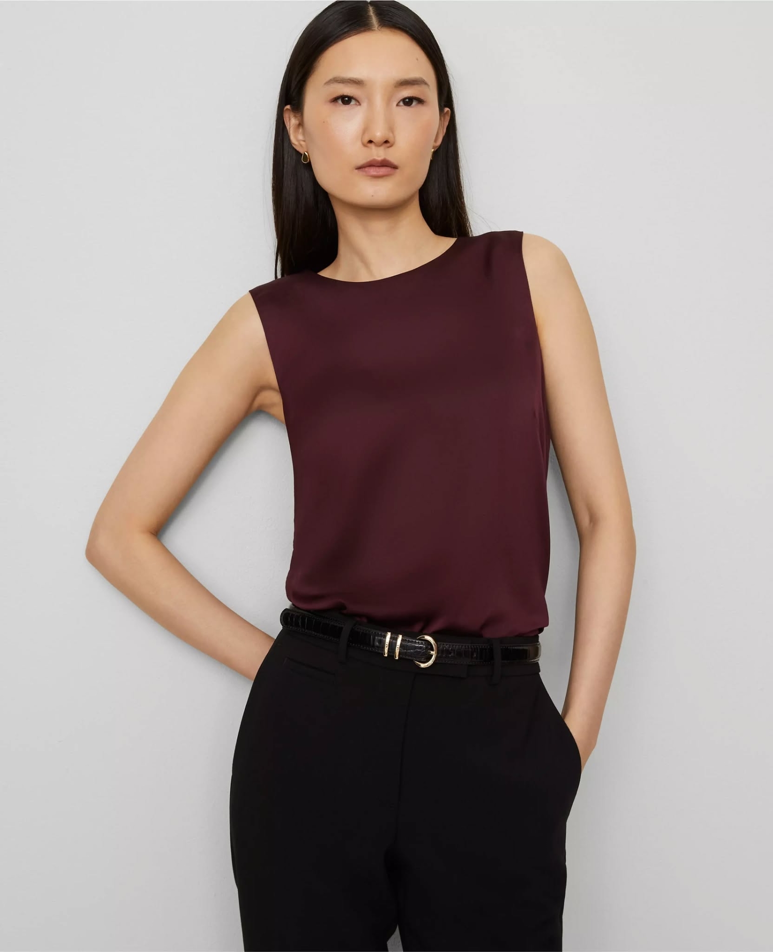 ATCNS03 Ann Taylor Crew Neck Shell