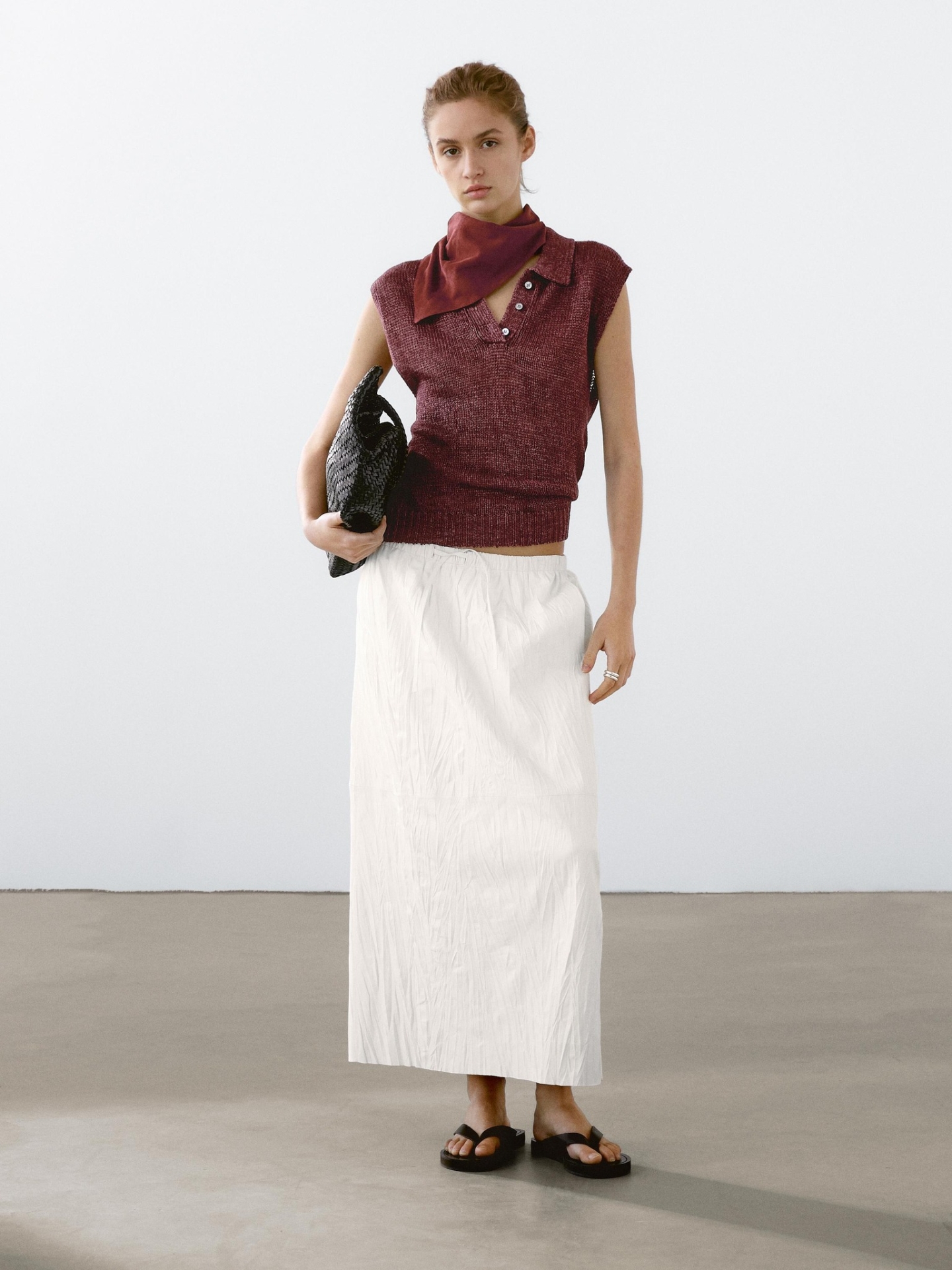 MD1LFKT01 MASSIMO DUTTI RELAXED TOP