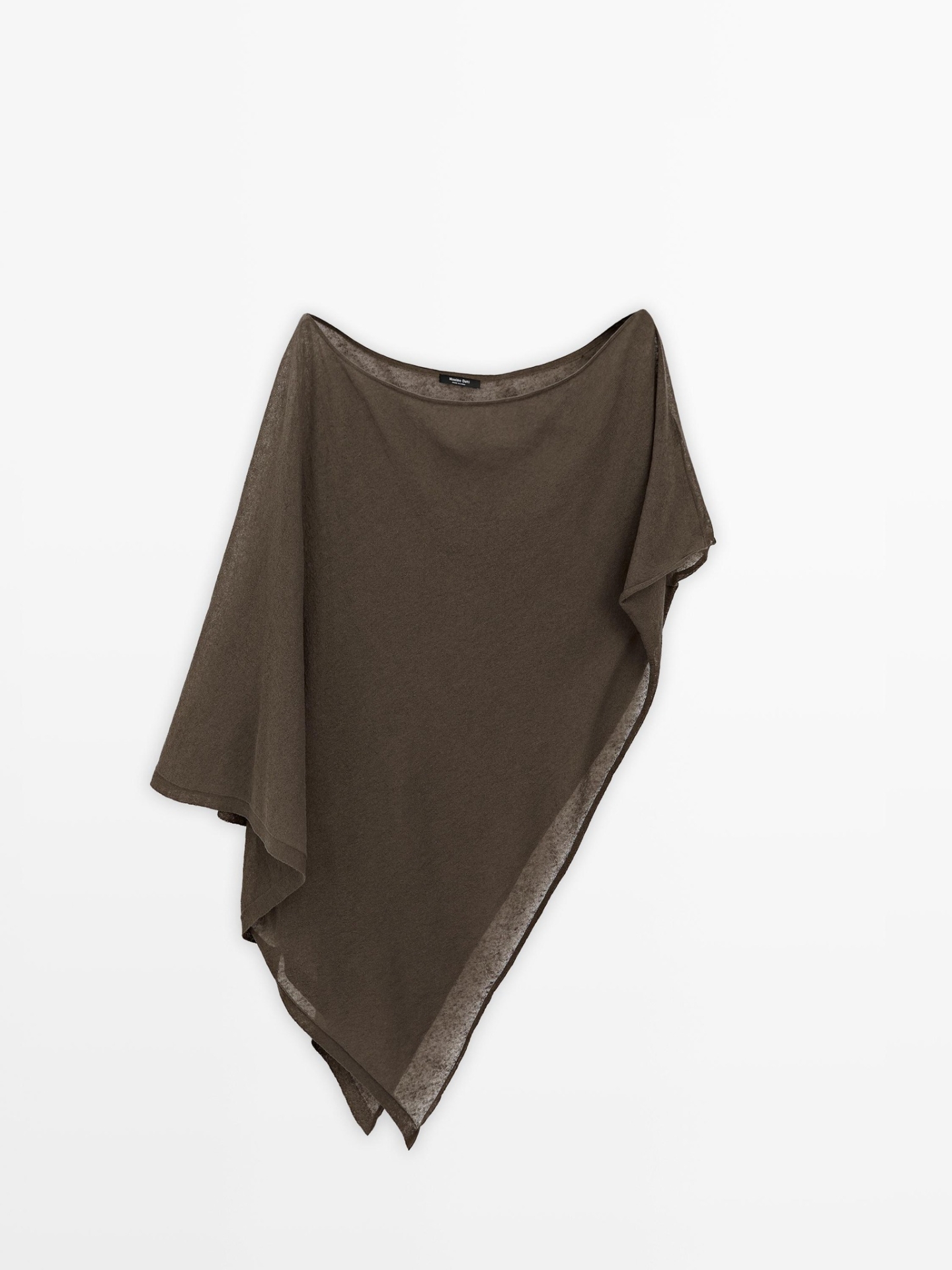 MDALBC01 Massimo Dutti Asymmetric Linen Blend Cape
