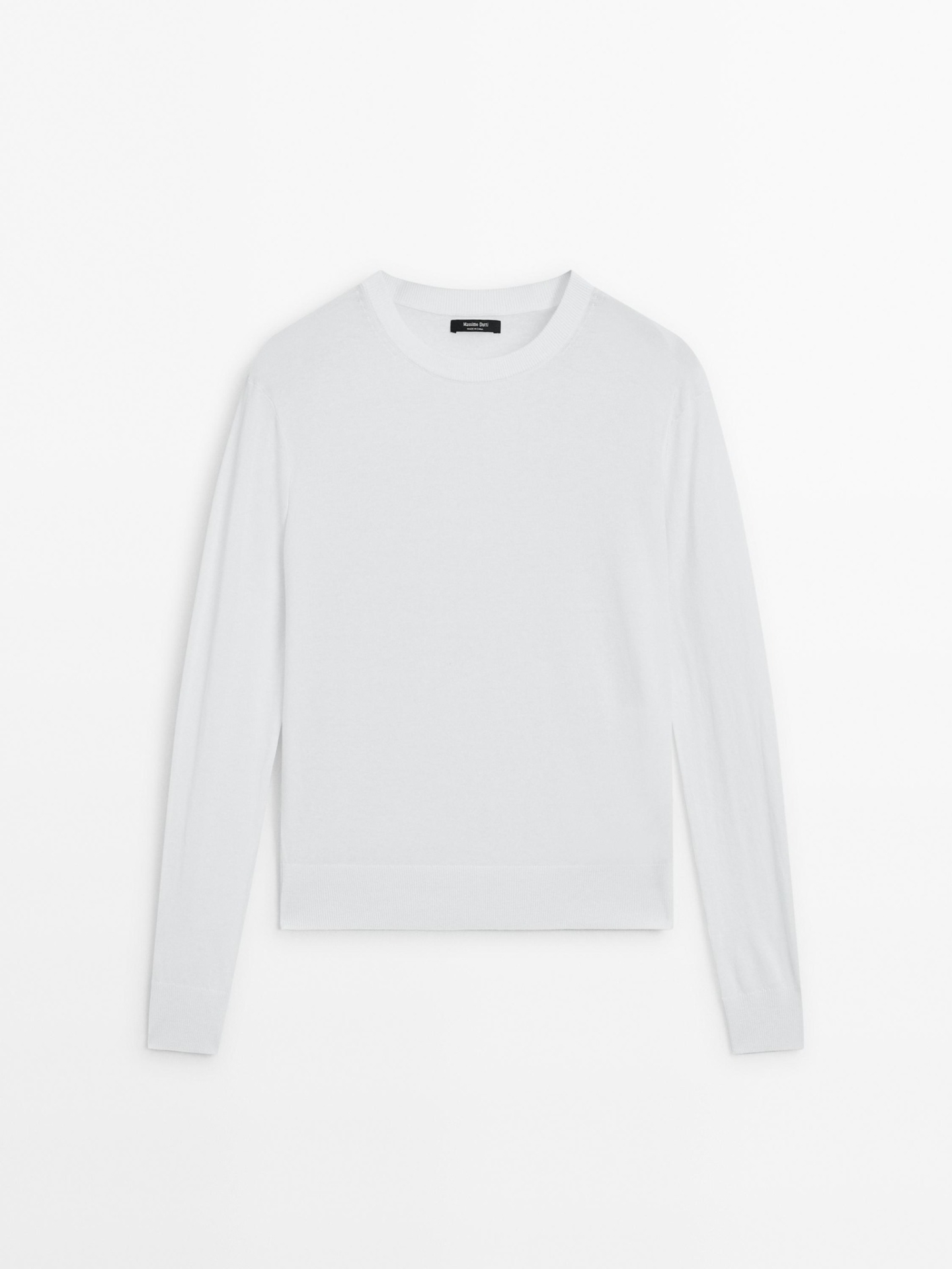 MDCBKS02 Massimo Dutti Cotton Silk Knit Sweater