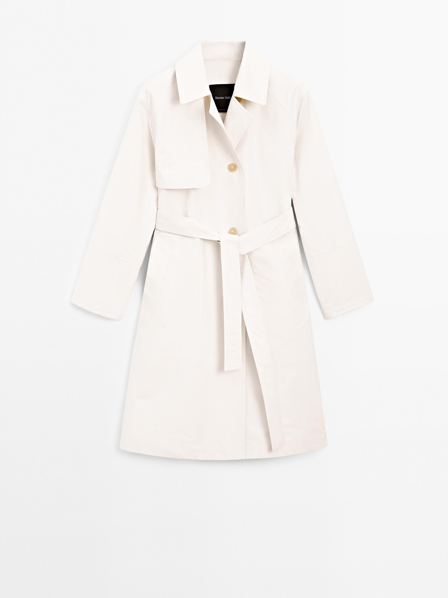 MDCBTC01 MASSIMO DUTTI COTTON TRENCH COAT