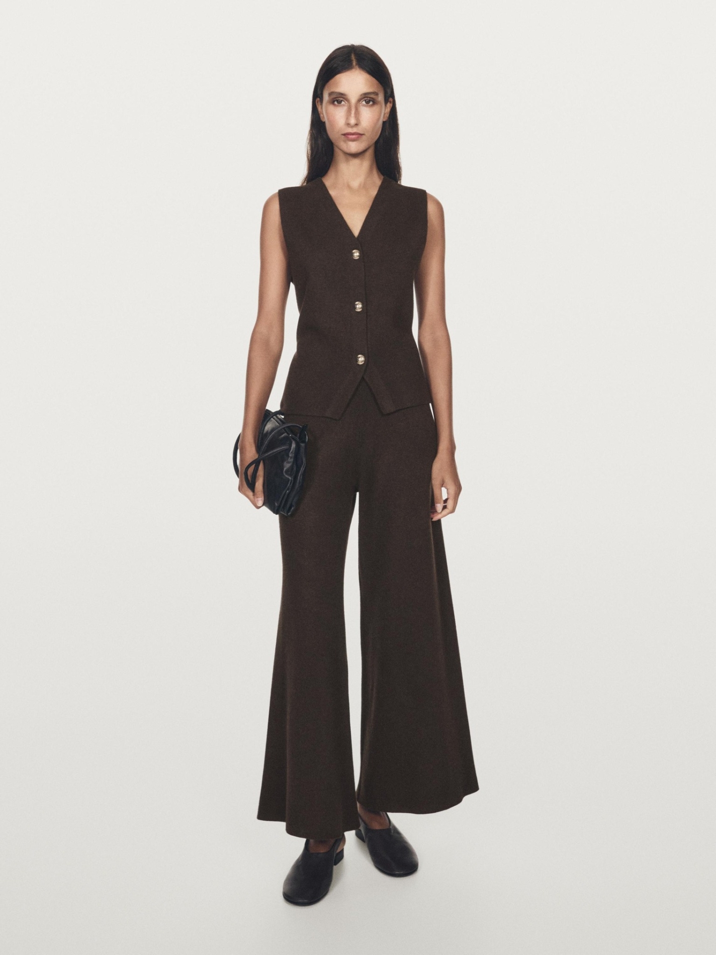 MDCCT01 Massimo Dutti Cropped Knit Trousers