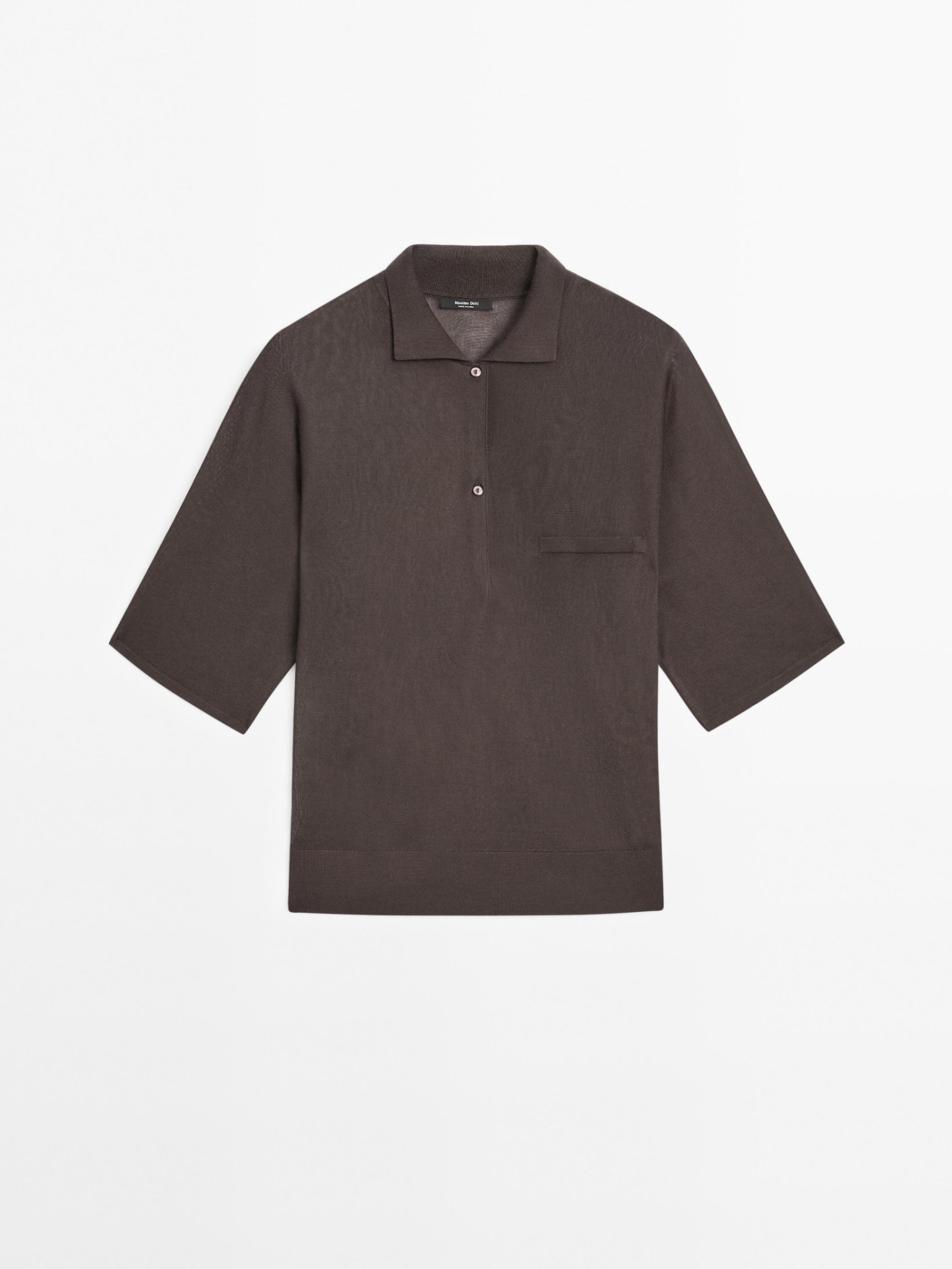 MDFCPS01 Massimo Dutti Flowing Cape-style Polo Shirt & Long Flared Skirt
