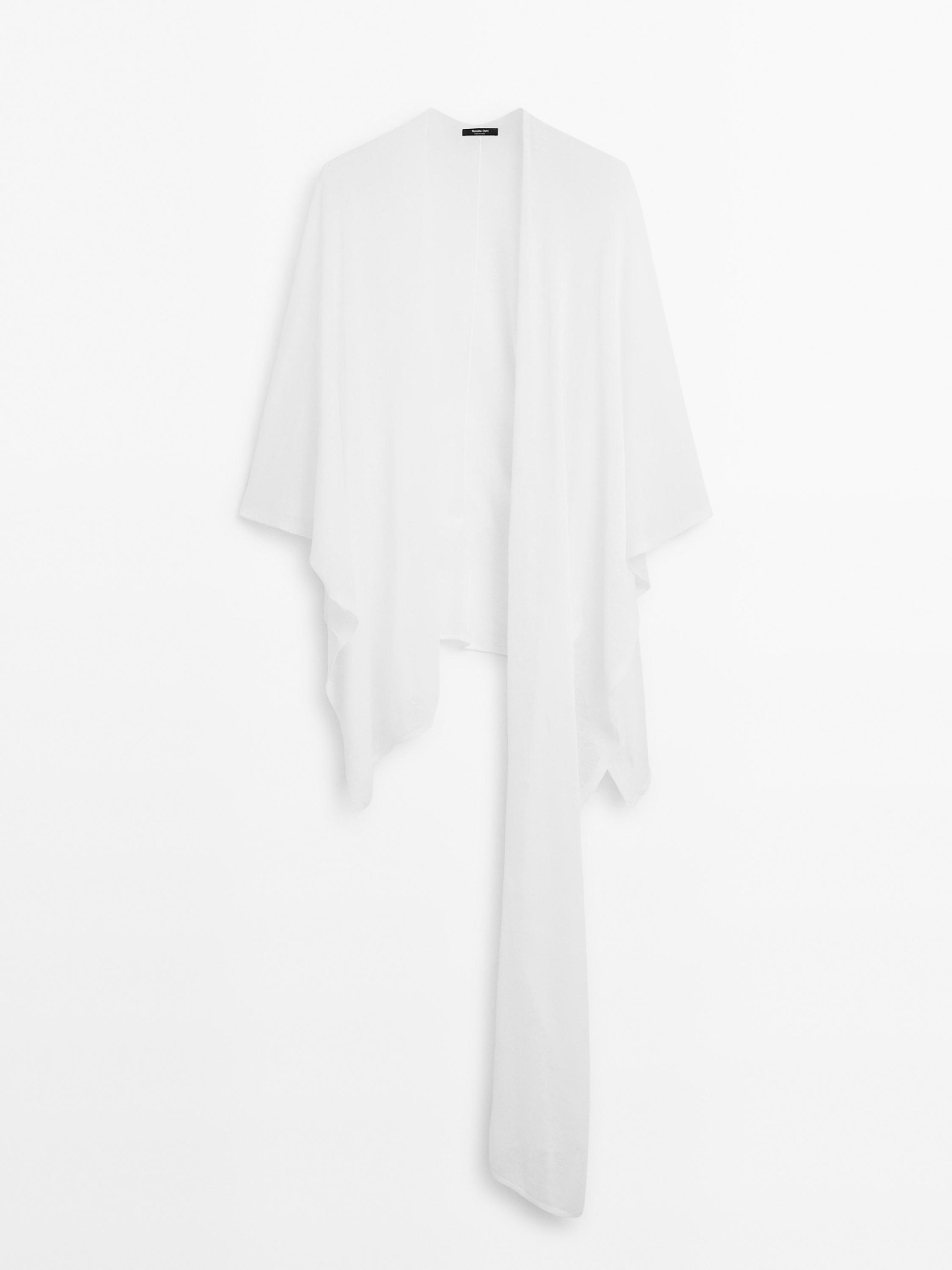 MDFLBC01 Massimo Dutti Flowing Linen Blend Cape