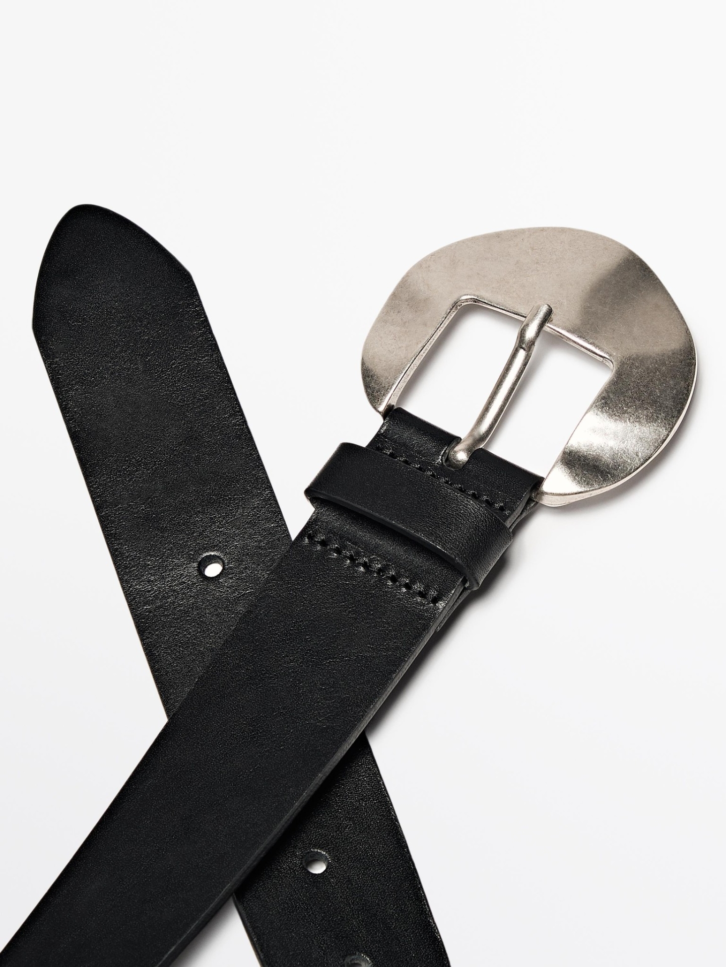 MDNLBWAB01 Massimo Dutti Ameva Buckle Leather Belt