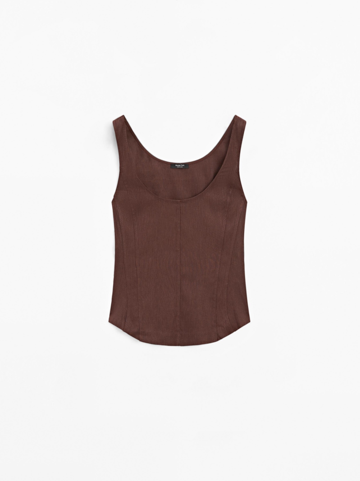MDSLBT01 Massimo Dutti Strappy Linen Top