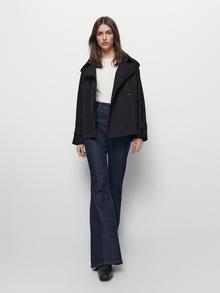 MDSTC01 MASSIMO DUTTI SHORT TRENCH COAT